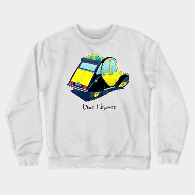 Classic Citroen Deux Chevaux Charleston Crewneck Sweatshirt by Andres7B9